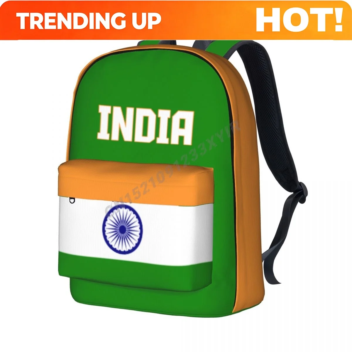 Phone Cases India - Custom Bag Unisex Backpack India Flag