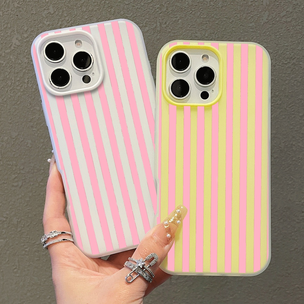 Phone Cases Iphone 17 - Simple Vertical bar Cartoon Phone Case