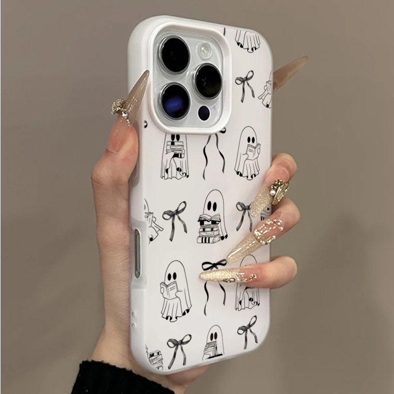 Phone Cases Otterbox - Cute Halloween Book Ghost Bow Phone