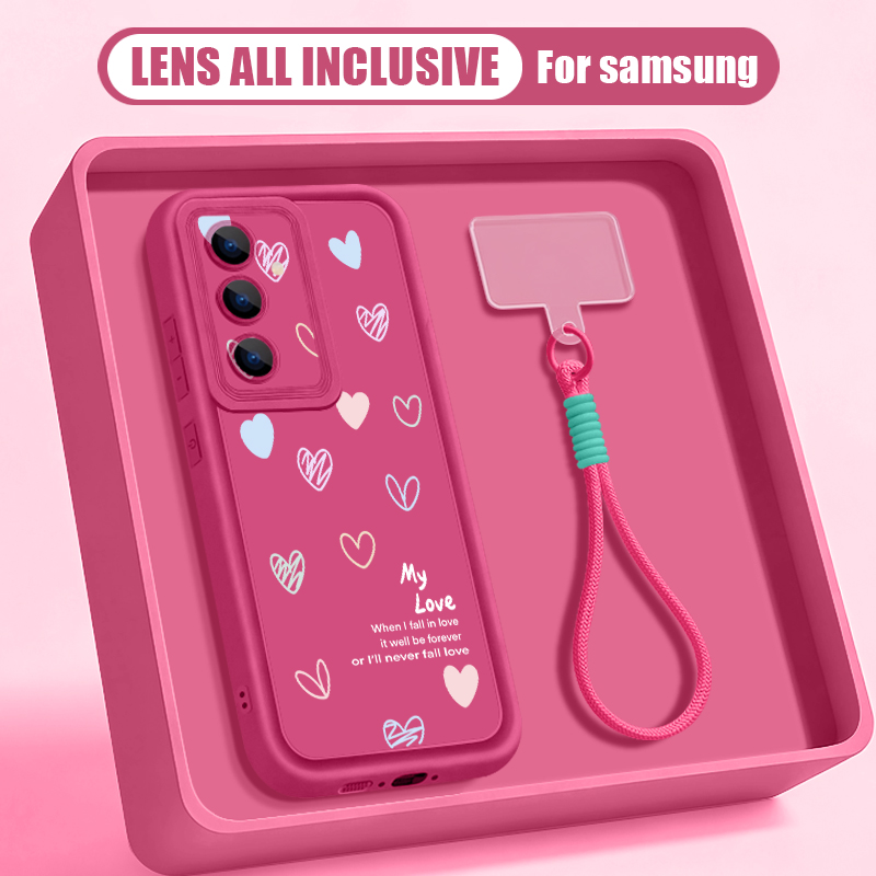 Phone Cases Motorola Edge 2025 - Colorful Hearts Lanyard Phone Case For