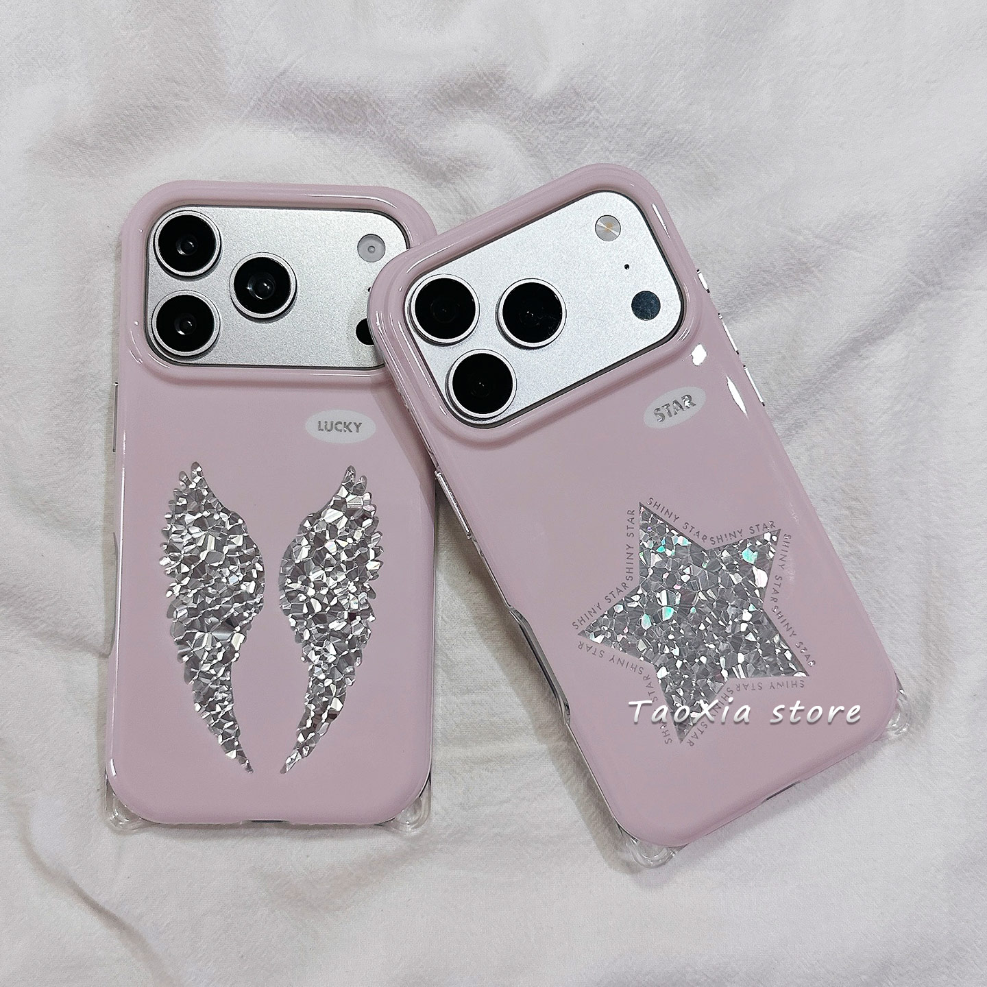 Korean Ins Pink Angel Wings St - огляд і ціна Phone Cases Korean