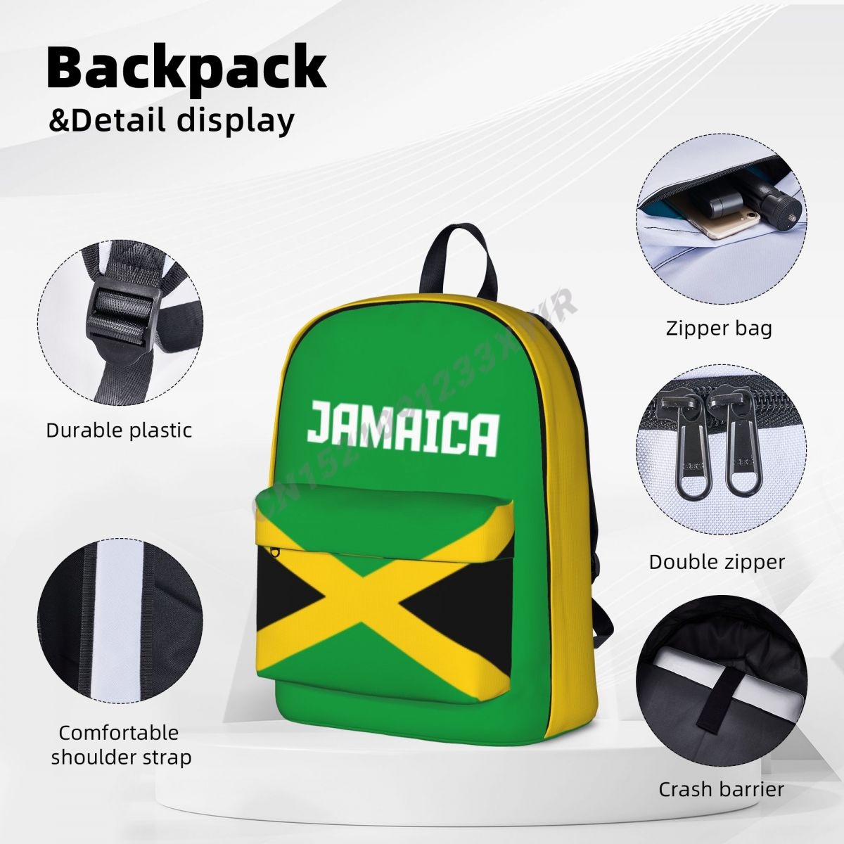 Unisex Backpack Jamaica Flag J - огляд і ціна Phone Cases Jamaica
