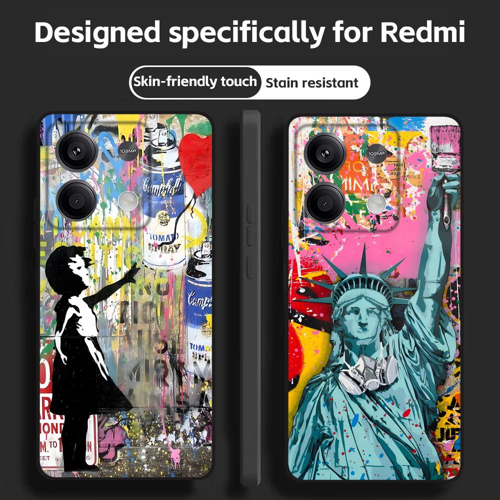 Banksy Graffiti Art  Phone Cas - огляд і ціна Phone Cases Xiaomi