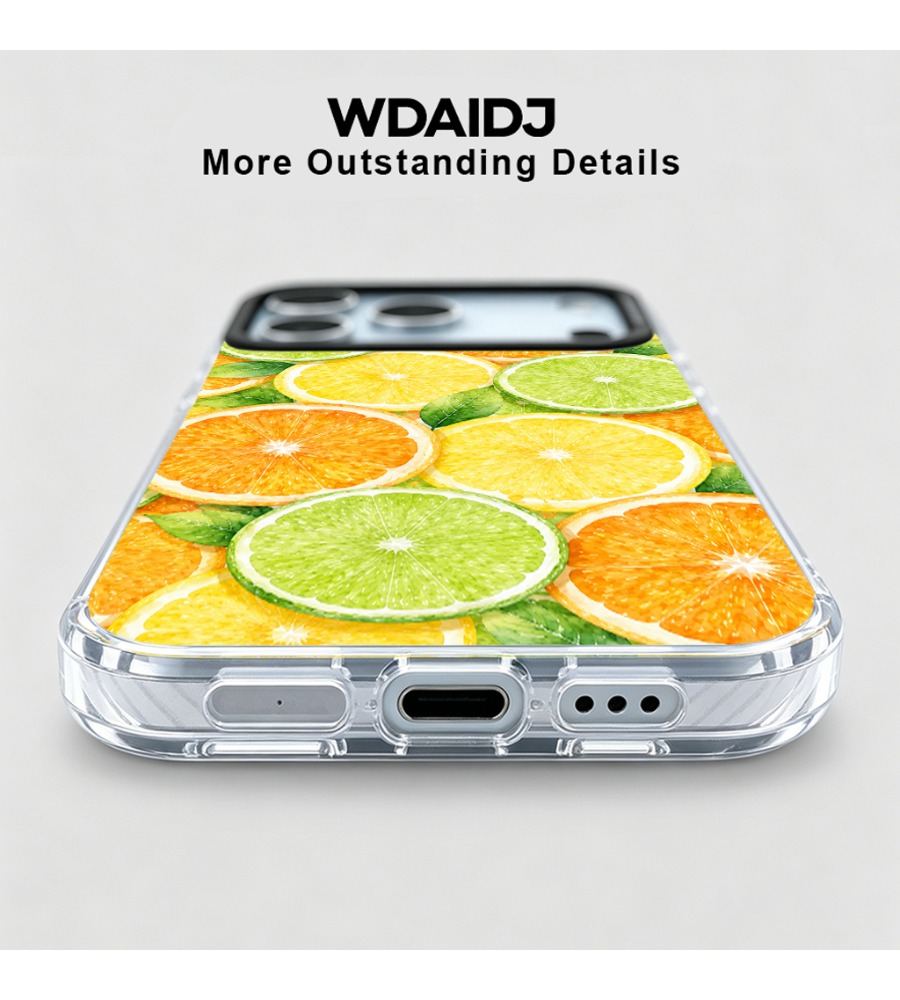 Watercolor Citrus Mix Design C - огляд і ціна Phone Cases Yellow
