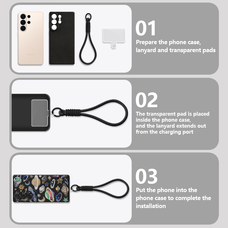 Planet Pattern Lanyard Phone C - огляд і ціна Phone Cases Motorola Edge 2025