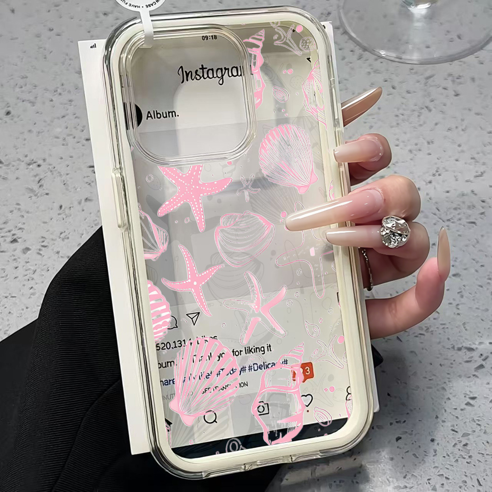 Summer Pink Seashell Clear Pho - огляд і ціна Phone Cases Otterbox