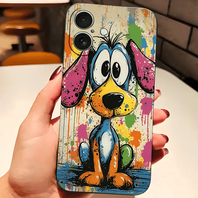 Graffiti Colored Puppy TPU Pho - огляд і ціна Phone Cases Otterbox