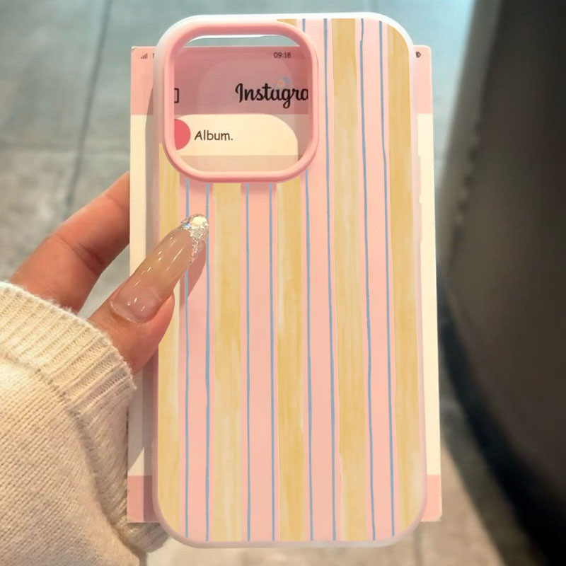 Stylish Yellow Striped Phone C - огляд і ціна Phone Cases Yellow