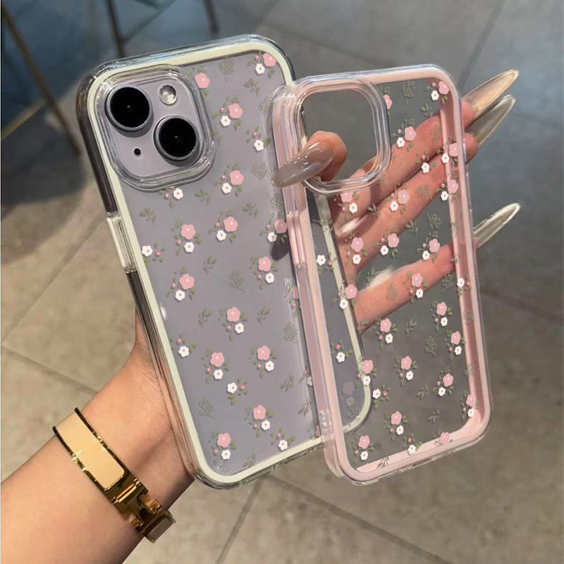 Green Leaves Pink Flower 2in1  - огляд і ціна Phone Cases Otterbox