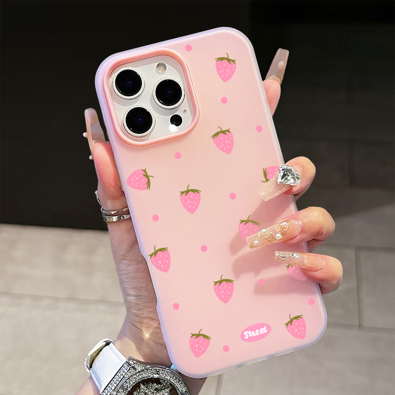 Sweet Pink Strawberry Pattern  - огляд і ціна Phone Cases Xiaomi