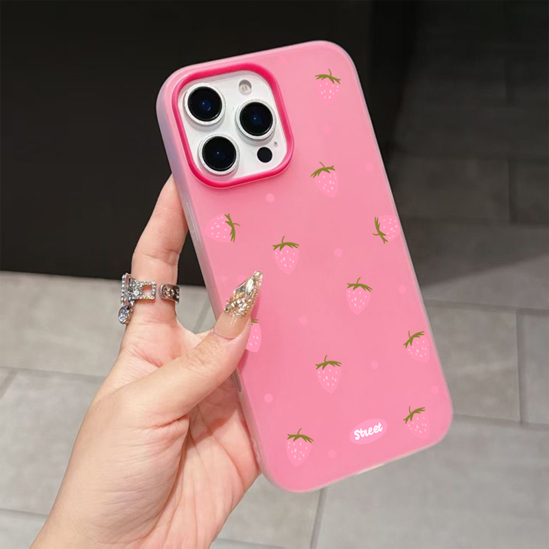 Sweet Pink Strawberry Pattern  - огляд і ціна Phone Cases Xiaomi
