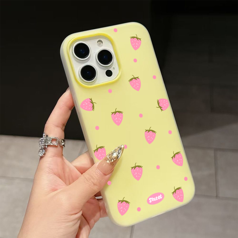 Sweet Pink Strawberry Pattern  - огляд і ціна Phone Cases Xiaomi