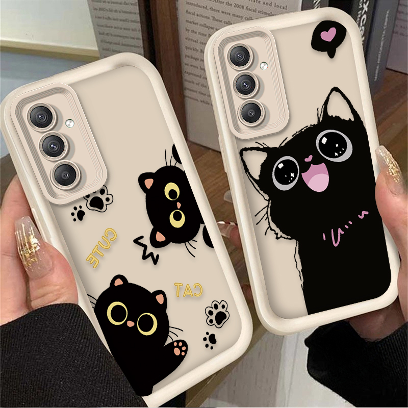 Cute Cartoon Black Cat Matte C - огляд і ціна Phone Cases Motorola Edge 2025