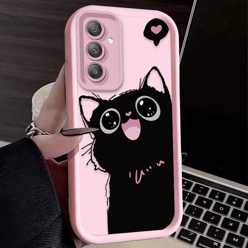 Cute Cartoon Black Cat Matte C - огляд і ціна Phone Cases Motorola Edge 2025