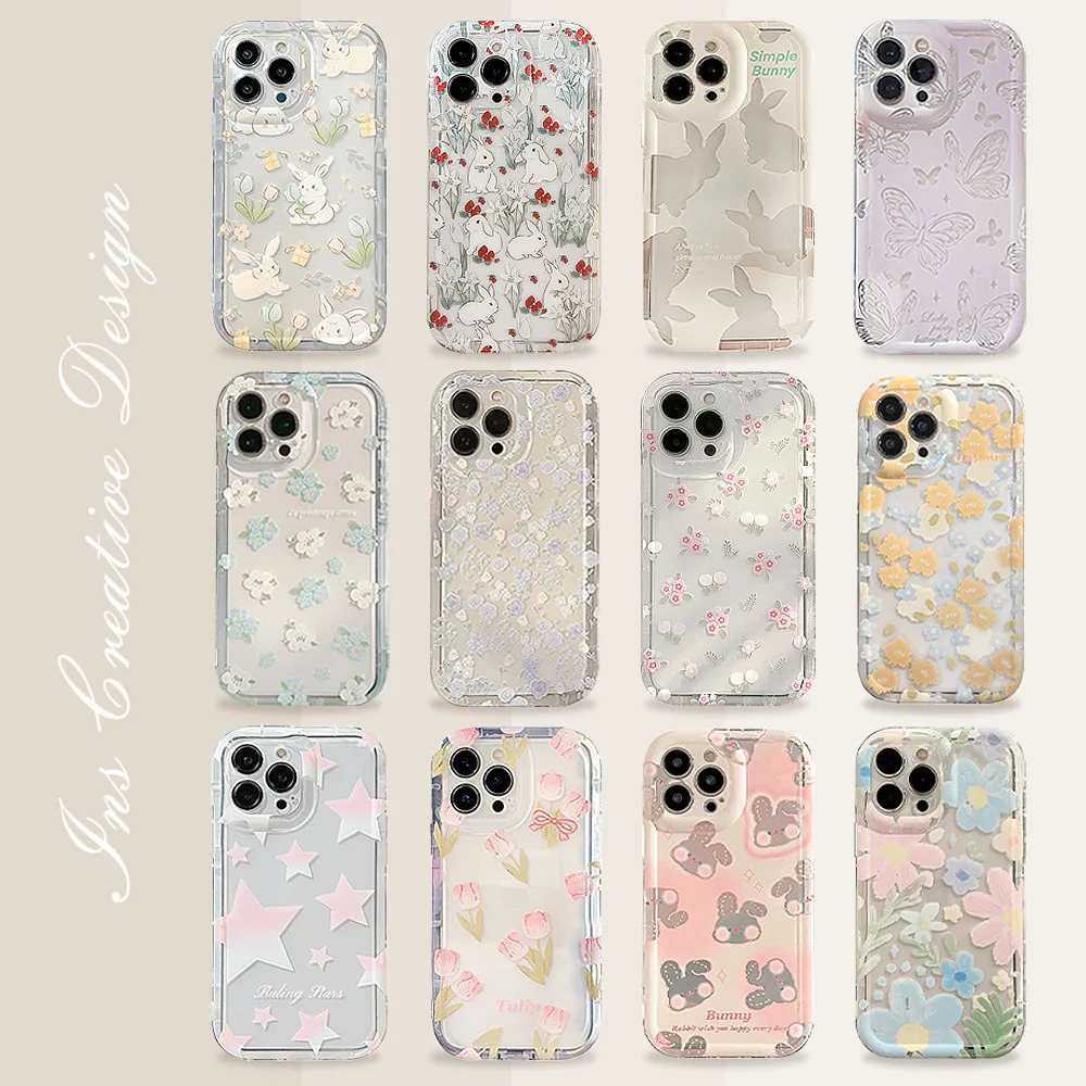 Cute Cartoon Bunny Flower Tran - огляд і ціна Cute Cartoon Case