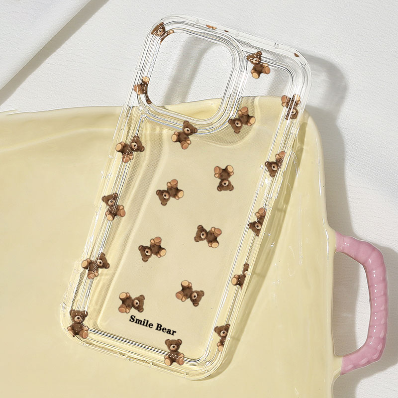 Flower Bear Print Phone Case f - огляд і ціна Cute Cartoon Case