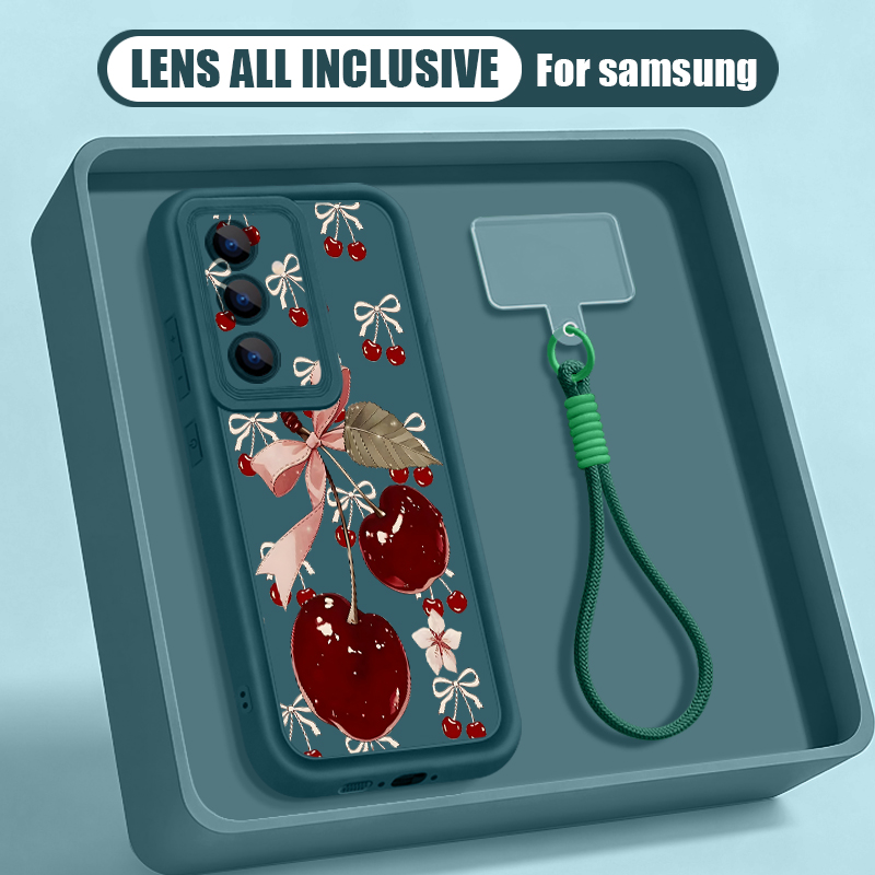 Cherry Pattern Lanyard Phone C - огляд і ціна Phone Cases Motorola Edge 2025