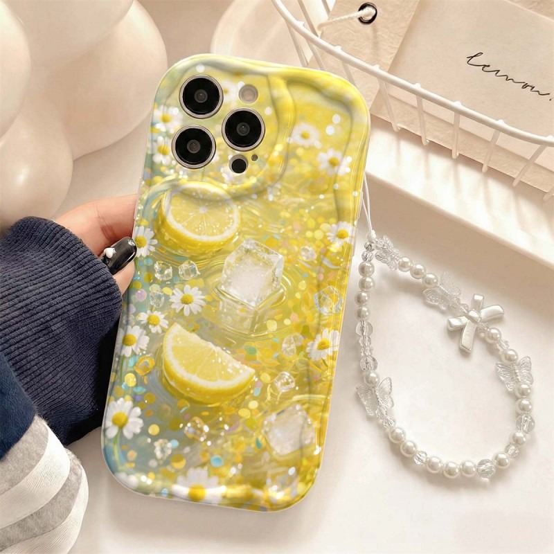 Yellow Lemon Blossom Ice Patte - огляд і ціна Phone Cases Yellow