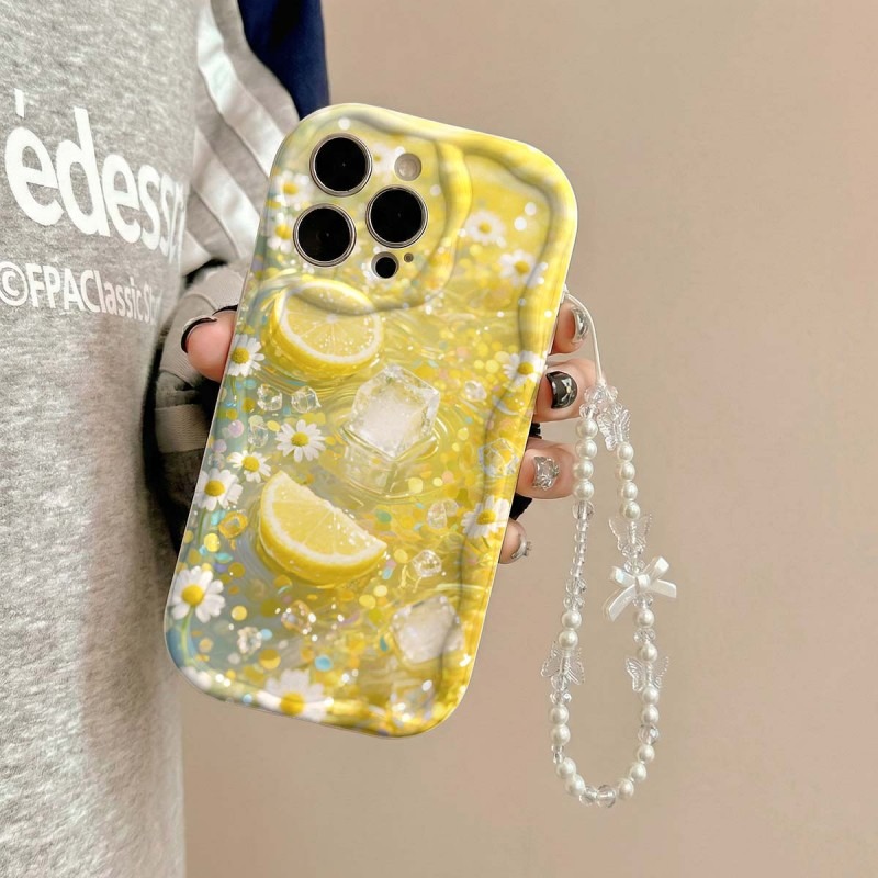 Yellow Lemon Blossom Ice Patte - огляд і ціна Phone Cases Yellow