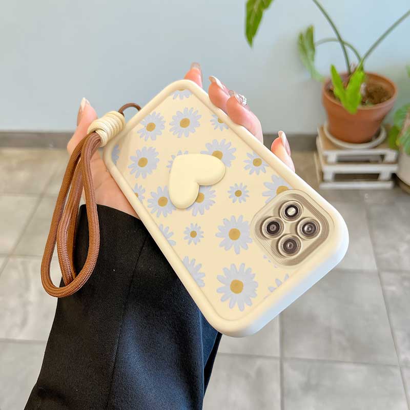 3pcs(White Sunflowers Phone Ca - огляд і ціна Phone Cases India