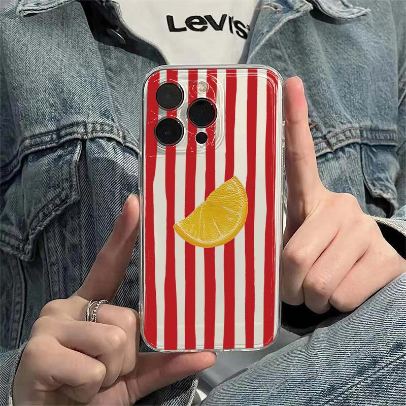 Lemon Red Pink Blue Stripe Des - огляд і ціна Phone Cases Designer
