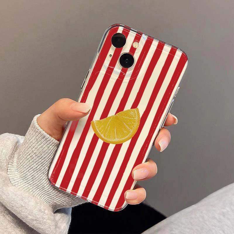 Lemon Red Pink Blue Stripe Des - огляд і ціна Phone Cases Designer