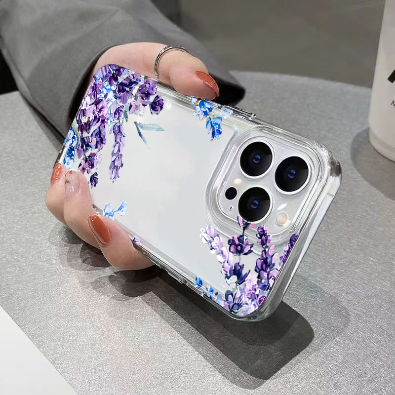Purple Flower Soft TPU Phone C - огляд і ціна Phone Cases For Iphone 15